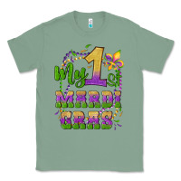 Sage my first mardi gras glitter fleur de lis Classic Tee - Artiststas