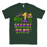 Sports Green my first mardi gras glitter fleur de lis Classic Tee - Artiststas