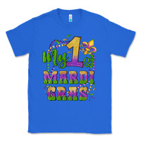 True Royal my first mardi gras glitter fleur de lis Classic Tee - Artiststas