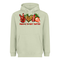 Matcha peace love strawberries Heavyweight Hoodie - Jasminsmagicworld