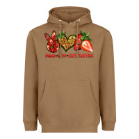 Toasted Coconut peace love strawberries Heavyweight Hoodie - Jasminsmagicworld