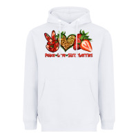 White peace love strawberries Heavyweight Hoodie - Jasminsmagicworld