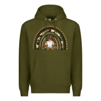 Army Green camouflage gnomes rainbow Premium Hoodie - Artiststas