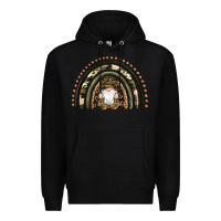 Black camouflage gnomes rainbow Premium Hoodie - Artiststas