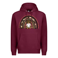 Burgundy camouflage gnomes rainbow Premium Hoodie - Artiststas