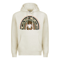 Oatmeal Heather camouflage gnomes rainbow Premium Hoodie - Artiststas
