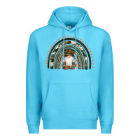 Ocean Blue camouflage gnomes rainbow Premium Hoodie - Artiststas