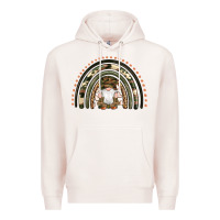 Pale Pink camouflage gnomes rainbow Premium Hoodie - Artiststas