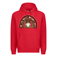 Red camouflage gnomes rainbow Premium Hoodie - Artiststas