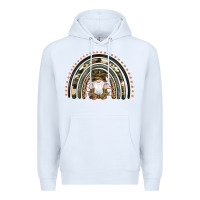 White camouflage gnomes rainbow Premium Hoodie - Artiststas