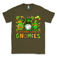 Army Green St. Patrick's Day shamrockin' with my gnomies Classic Tee - OliviaCreatesArt