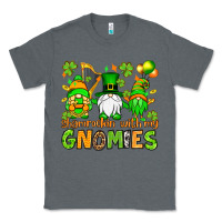 Charcoal Heather St. Patrick's Day shamrockin' with my gnomies Classic Tee - OliviaCreatesArt