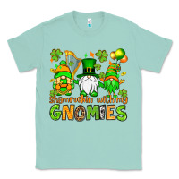 Seafoam St. Patrick's Day shamrockin' with my gnomies Classic Tee - OliviaCreatesArt