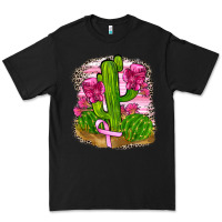 Black breast cancer cactus Premium Tee - FaDigitalArtStudio