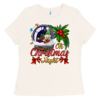 Bone oh christmas night snow globe Ladies Tee - BundleAndBundleShop