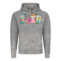 Cloud Rock easter day coffee gnome Vintage Hoodie - CowhideDigitalArt