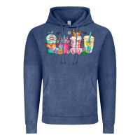 Vintage Denim easter day coffee gnome Vintage Hoodie - CowhideDigitalArt