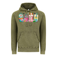 Vintage Olive easter day coffee gnome Vintage Hoodie - CowhideDigitalArt