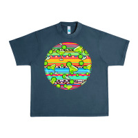 Midnight Navy hispanic heritage month round earrings 3 Urban Heavy Tee - BundleAndBundleShop