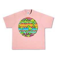 Salmon hispanic heritage month round earrings 3 Urban Heavy Tee - BundleAndBundleShop