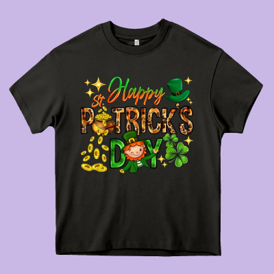 Happy St. Patrick's Day Heavy Core Tee Designed By Howdyjamesfarm