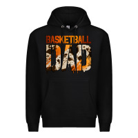 Black no background basketball dad Premium Hoodie - Jasminsmagicworld