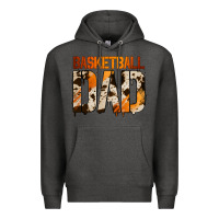 Charcoal Heather no background basketball dad Premium Hoodie - Jasminsmagicworld