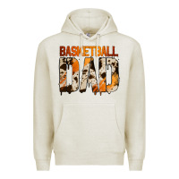Oatmeal Heather no background basketball dad Premium Hoodie - Jasminsmagicworld