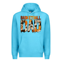 Ocean Blue no background basketball dad Premium Hoodie - Jasminsmagicworld