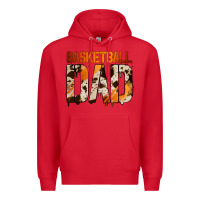 Red no background basketball dad Premium Hoodie - Jasminsmagicworld