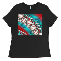 Black baseball and gemstone tumbler Ladies Tee - BundleAndBundleShop