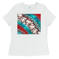 White baseball and gemstone tumbler Ladies Tee - BundleAndBundleShop