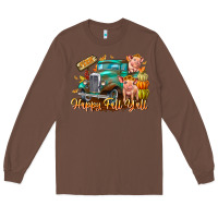 Chestnut Farm Happy Fall Y'all Long Sleeve Tee - CowhideDigitalArt