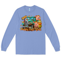 Colony Blue Farm Happy Fall Y'all Long Sleeve Tee - CowhideDigitalArt