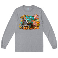 Heather Grey Farm Happy Fall Y'all Long Sleeve Tee - CowhideDigitalArt