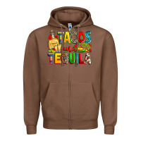 Chestnut tacos and tequila Zipper Hoodie - RanaPortraitStore