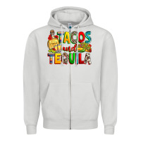 Dove Grey tacos and tequila Zipper Hoodie - RanaPortraitStore