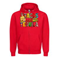 Red tacos and tequila Zipper Hoodie - RanaPortraitStore