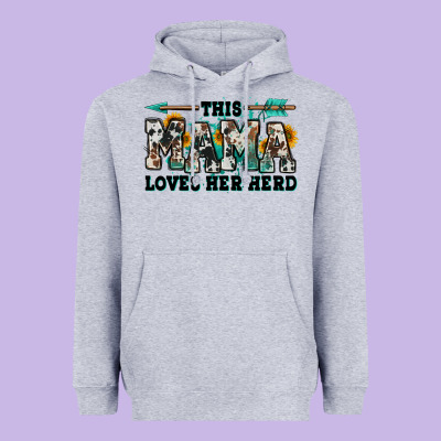 This Mama Loves Her Herd Goats Heavyweight Hoodie Designed By Jasminsmagicworld