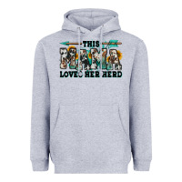 Heather Grey this mama loves her herd goats Heavyweight Hoodie - Jasminsmagicworld