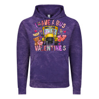 Cloud Purple i have a bus full of valentines Vintage Hoodie - CowhideDigitalArt