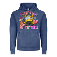 Vintage Denim i have a bus full of valentines Vintage Hoodie - CowhideDigitalArt