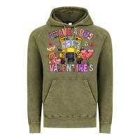 Vintage Olive i have a bus full of valentines Vintage Hoodie - CowhideDigitalArt