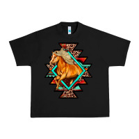 Black Aztec Symbol With Horse Urban Heavy Tee - FaDigitalArtStudio