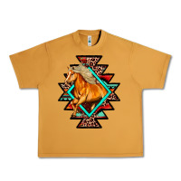 Peanut Butter Aztec Symbol With Horse Urban Heavy Tee - FaDigitalArtStudio