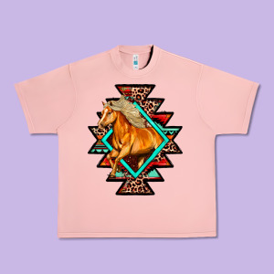 Aztec Symbol With Horse Urban Heavy Tee Designed By Fadigitalartstudio