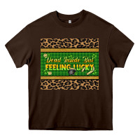 Chocolate Brown Dead inside but feeling lucky 20oz skinny tumbler Heavy Core Tee - HowdyJamesFarm