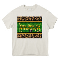 Cream Dead inside but feeling lucky 20oz skinny tumbler Heavy Core Tee - HowdyJamesFarm
