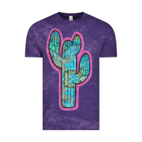 Cloud Purple Western Turquoise Cactus Vintage Tee - RanaPortraitStore