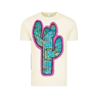 Vintage Arctic Western Turquoise Cactus Vintage Tee - RanaPortraitStore